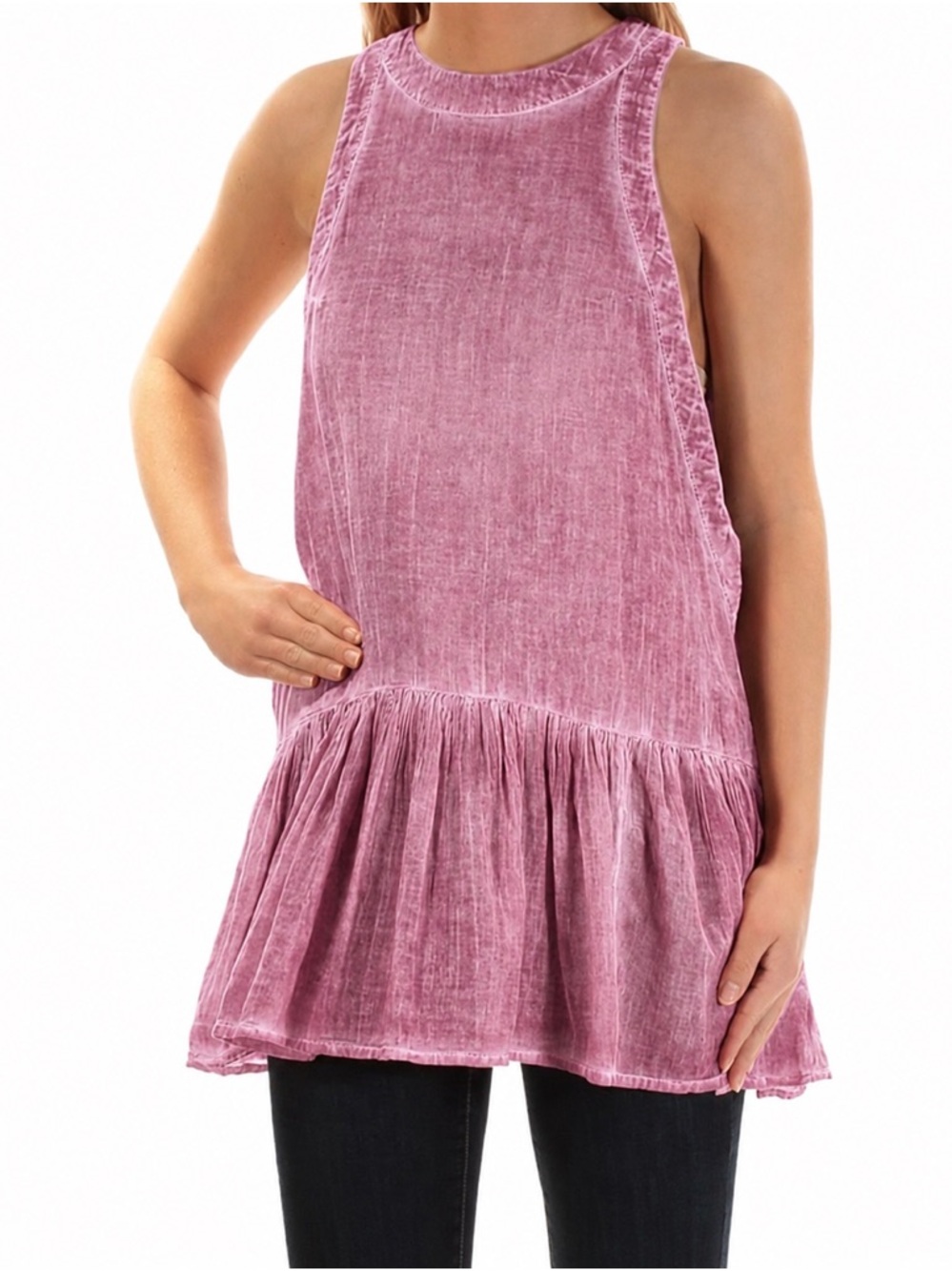 Free People Pink Textured Dress